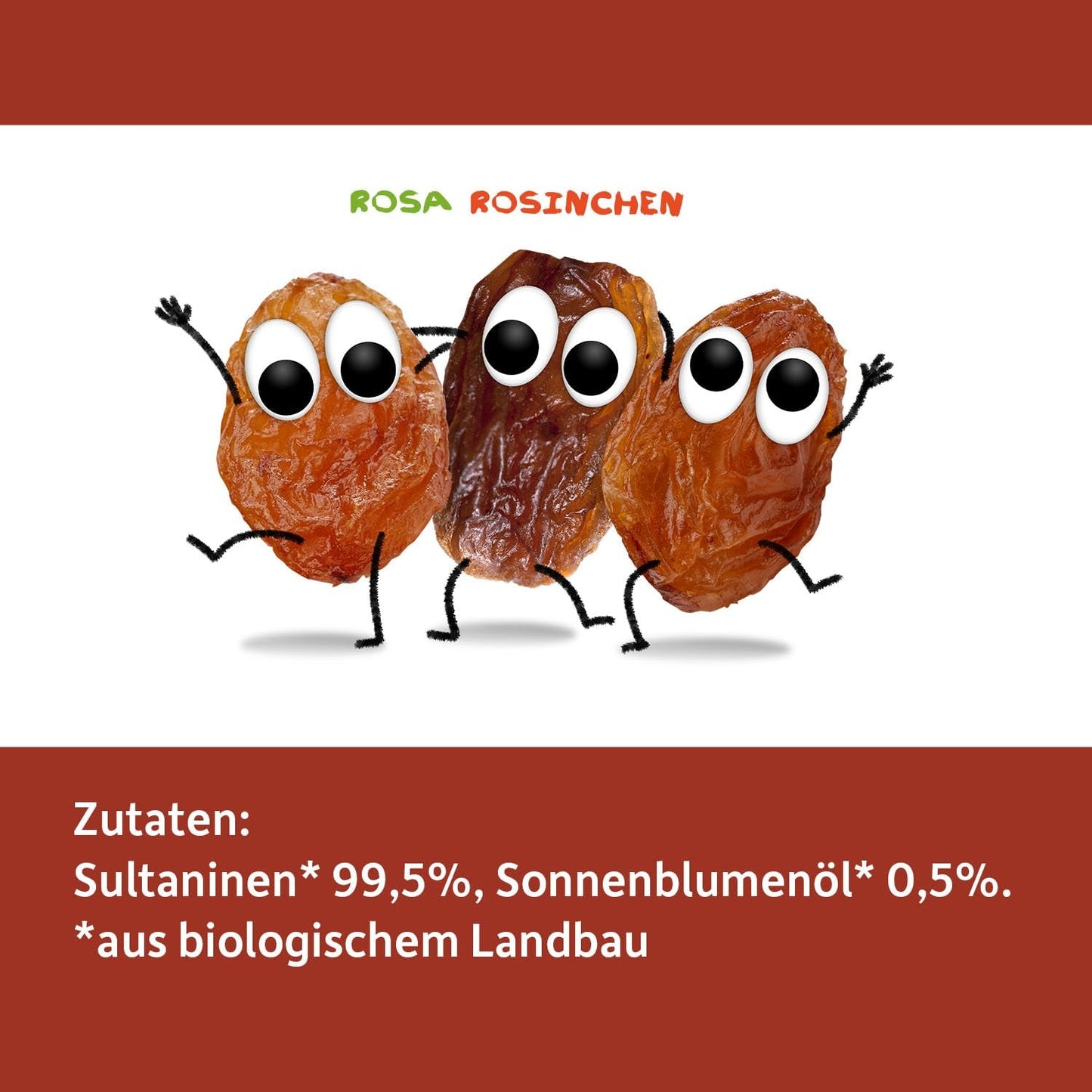 FRECHE FREUNDE Ekologiska russin, Trockenfrüchte ohne Zucker, ohne Zusatzstoffe, ungeschwefelt, i små Snackboxen, Sultaninen für Kinder, 20er Pack, 20 x (3x14g)