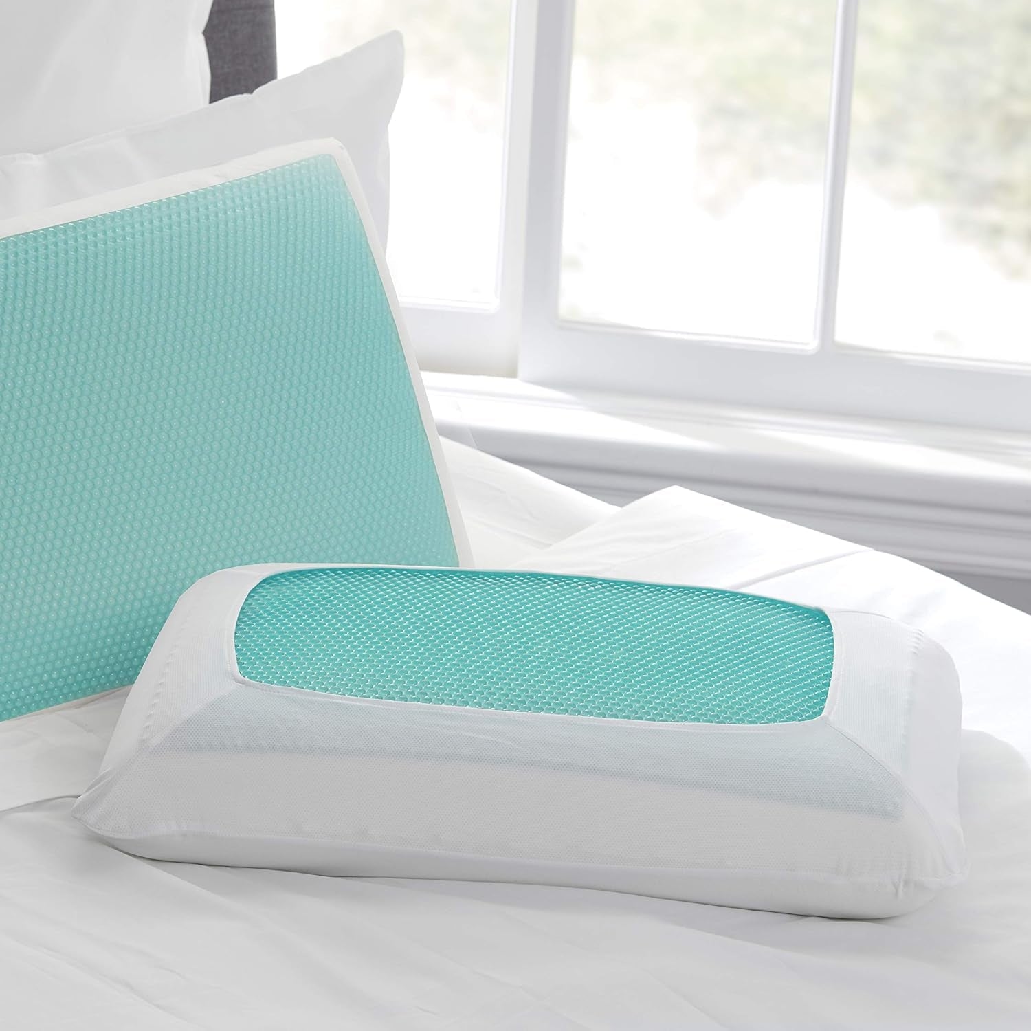 Sealy SE '19 Essentials SM Aqua Bubble Gel Sheet, 1 MC (US) kudde, vit, 61 X 40 X 14 cm Naty Shop Standardkuddar