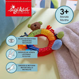 SIGIKID 40490 Aktiv ring Babyaktivitet PlayQ Leksak för flickor och pojkar rekommenderas för barn från 3 månader flerfärgad Babyleksaker Naty Shop