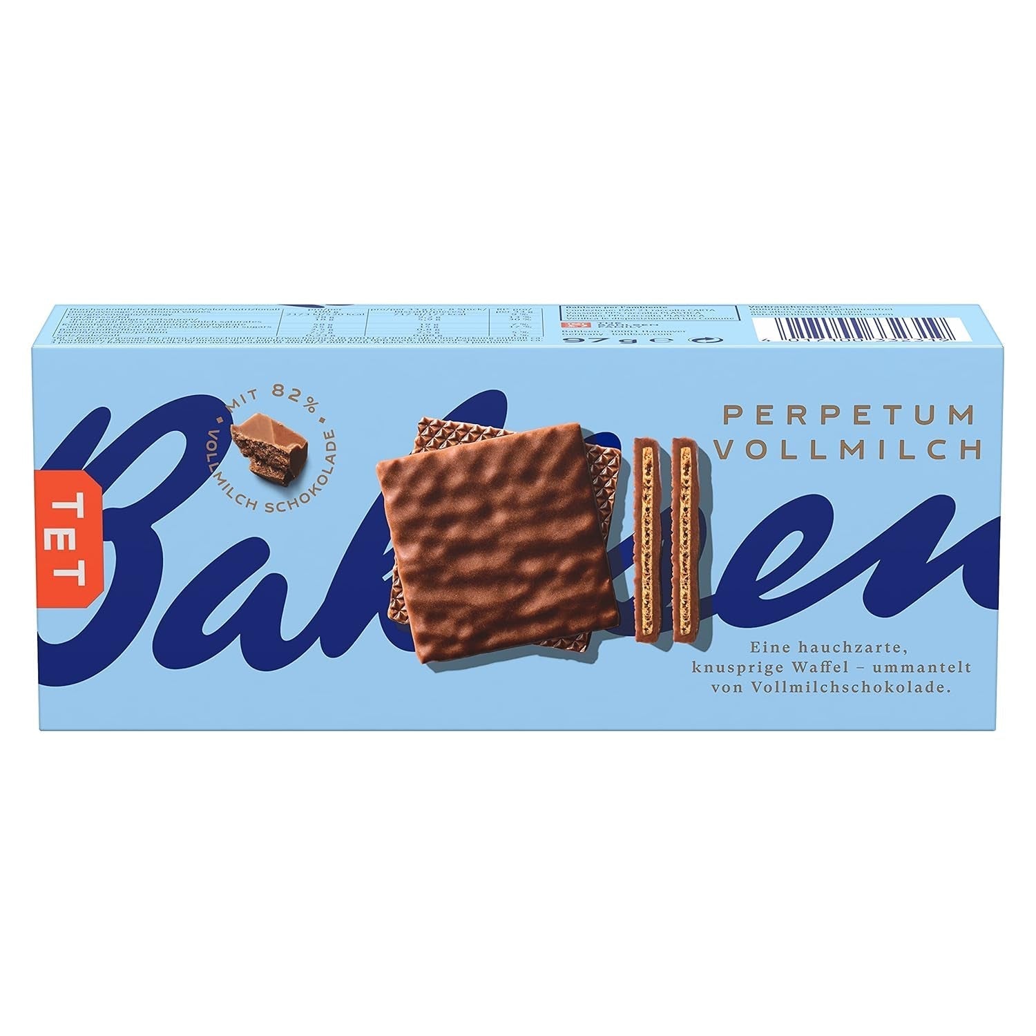 Bahlsen Perpetuum Mjölkchokladrån (1 x 97 g) (förpackning med 10)