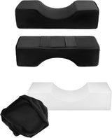 QWORK® Ögonfransskudde, U-formad skönhetssminkkudde, Ergonomisk ögonfranskudde för förlängning, Memory Foam Ögonfranskudde för skönhetssalong hemmabruk (svart) Cervikala ortopediska kuddar Naty Shop