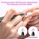 Sladdlös elektrisk nagelfil - 35000 RPM för gelnaglar, 12 i 1 professionell nagel- och akrylnagelfil, 5-hastighets manikyr- och pedikyrset