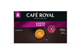 Café Royal Professional Pads, Lungo Forte, 50 Nespresso (R) Professionell kompatibla pads för kontor och gastronomie, Rainforest Alliance certifierad, 100 Prozent Arabica Kaffee, Intensitet 8