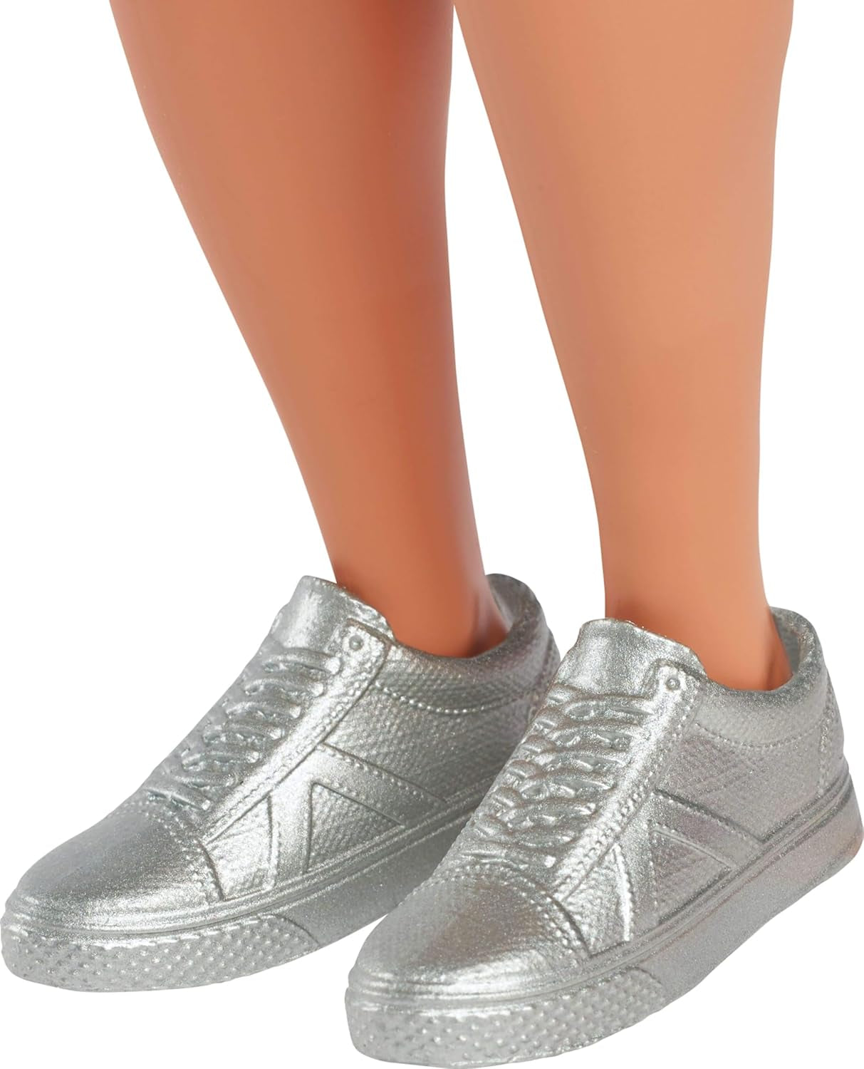 Ken Barbie Fashionistas docka nr. 236 med svart hår, teal ombré linne, jeansshorts och silver sneakers, HYV00