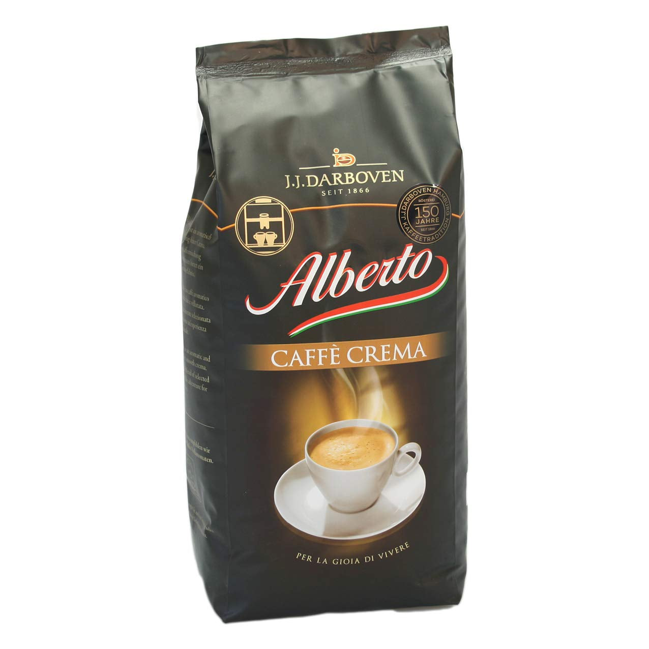 4 x Darboven Alberto Caffè Cream kaffebönor 1 kg