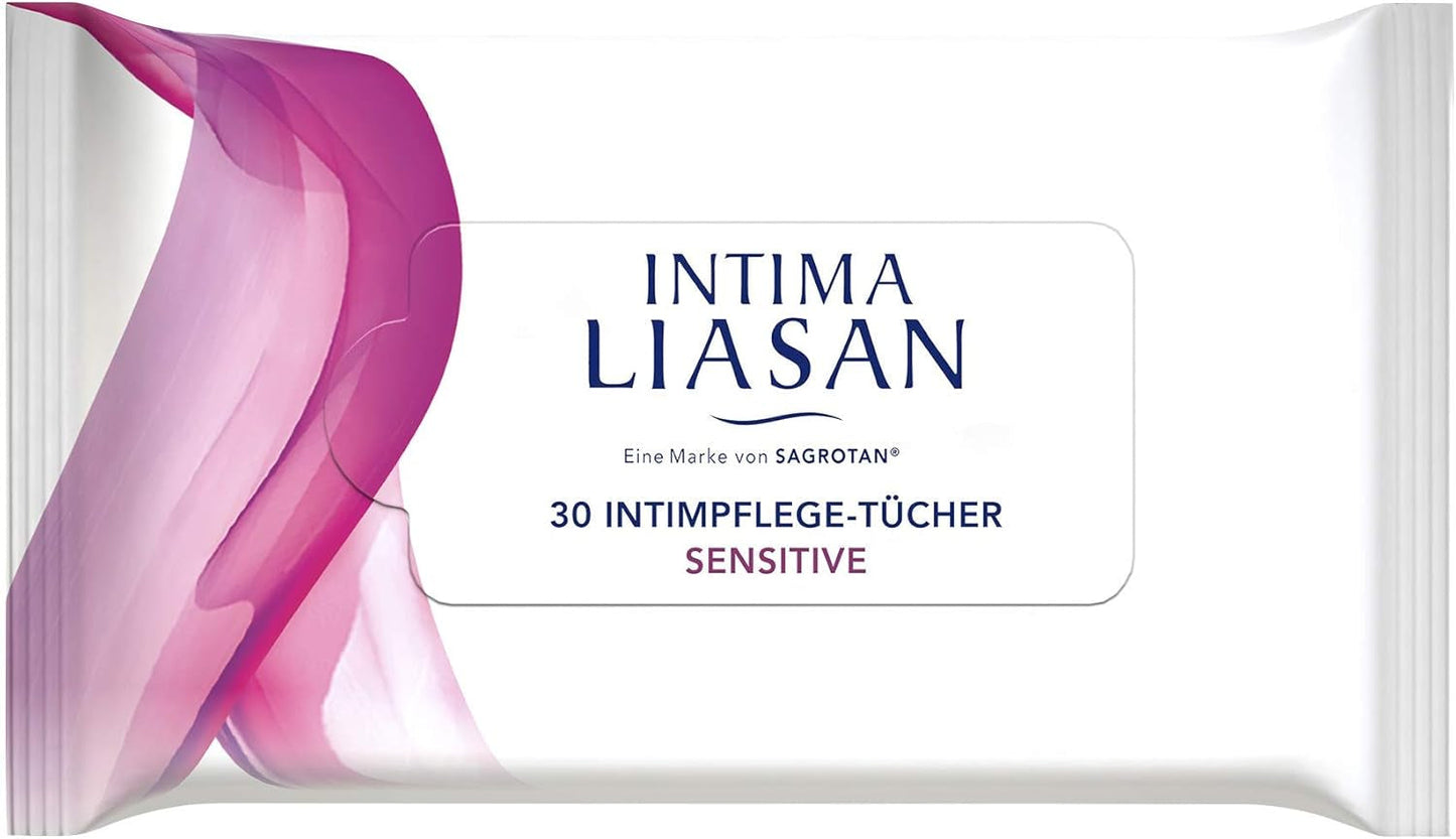 Intima Liasan by Sagrotan Sensitive intima bindor, tvål- och alkoholfri, 30 st.