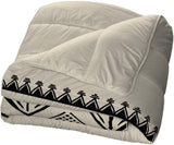 Bleu Câlin Tryckt 1 person Hermance täcke, polyester, blå/grå, 140 X 200 Cm Täcken och täcken Naty Shop Grädde / sand / svart 220X240 Cm