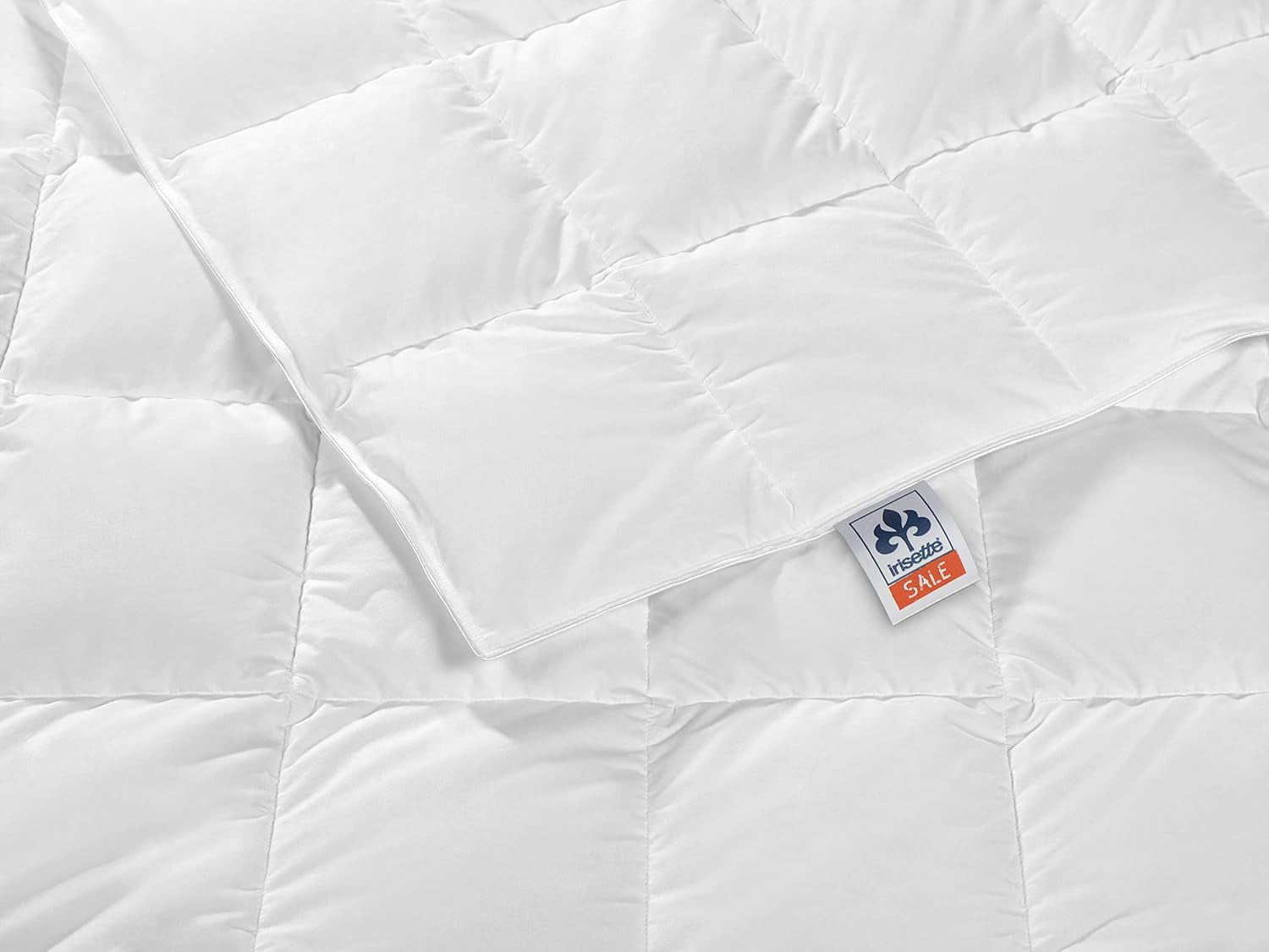 Irisette Nora duntäcke Lätt sommartäcke med 100% bomullsöverdrag, 100% dunfyllning klass I, 135 X 200 cm, Oeko-Tex certifierad, tillverkad enligt tysk kvalitetsstandard Täcken och täcken Naty Shop Light 135 X 200 Cm