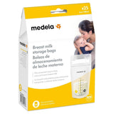 Medela bröstmjölksförvaringspåsar 25 st, ca. 200 ml, vit (spansk version) Tillbehör Mat och amning Baby Naty Shop 25 påsar