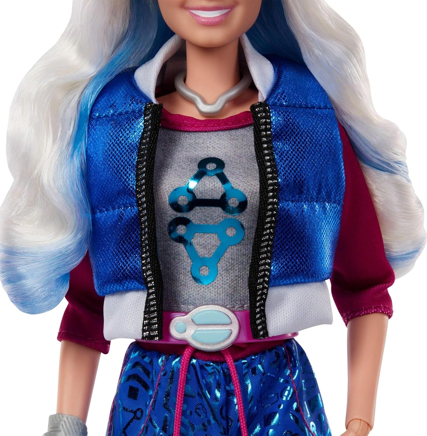 Mattel Disney Zombies 4: Dawn of the Vampires Addison Wells modedocka med avtagbar outfit och 6 filminspirerade tillbehör, JFG32