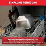 Tefal FR600D Clear Duo fritös, fritering med mindre rök och lukt, kapacitet 1,2 kg, termostat, timer, stort visningsfönster utan imma Hushållsapparater Naty Shop