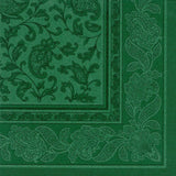 50 servetter "ROYAL Collection" 1/4-faldig 40 Cm X 40 Cm mörkgröna "Ornaments"