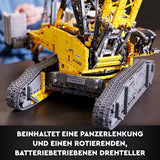 LEGO Technic Liebherr LR 13000 Bandkransats, bygg den bästa fjärrstyrda byggfordonsmodellen med Control+-appen, kran med vinschsystem och lyftarm, stor modellsats för vuxna 42146 Besuche Den LEGO-Store byggset