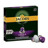 Kaffeekapseln Lungo Intenso, Intensität 8 av 12, 10 x 20 Getränke & Kaffeekapseln Lungo Classico, Intensität 6 av 12, 20 Nespresso®* kompatibel Kapseln, 10 x 20 Getränke