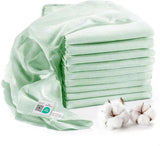 MAKIAN Muslin Squares, paket med 10, 80x80 cm, Oeko-TEX® Standard 100 Certified, 10 Premium Burp-dukar - Dubbelvävda tygrutor / Muslin Squares, Kokbeständig - Vit