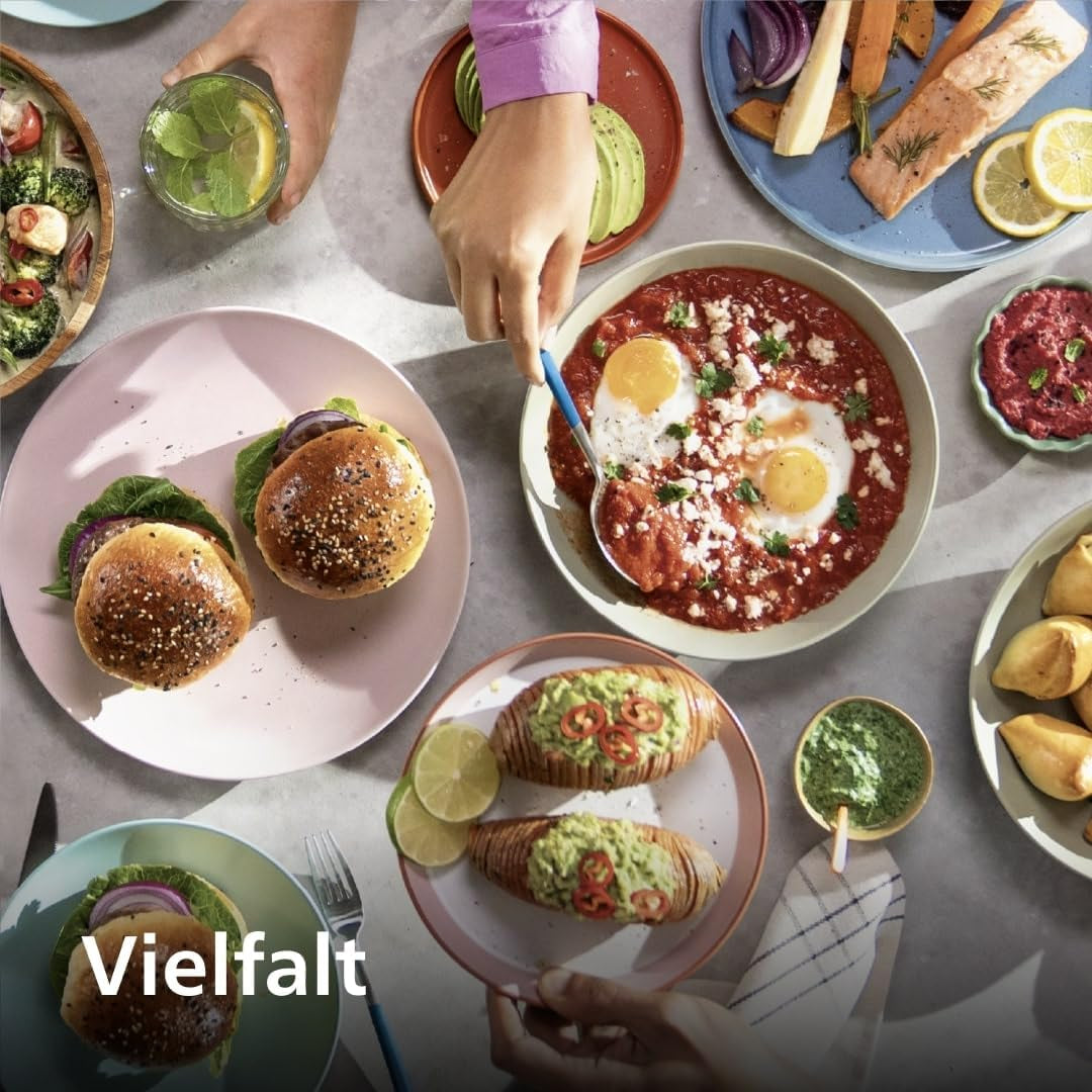 Philips Airfryer 3000 Series 6,2L, Matlagningsfönster, 16 matlagningsfunktioner i 1, Rapidair plus-teknik, Fettborttagning, Receptapplikation Homeid Appliances Naty Shop