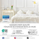 Aqua-Textil 4-säsong täcke 135X200Cm Filtar sammanknutna Vinter 800G Sommar 600G Klimatkontroll Oeko-Tex Täcken och täcken Naty Shop