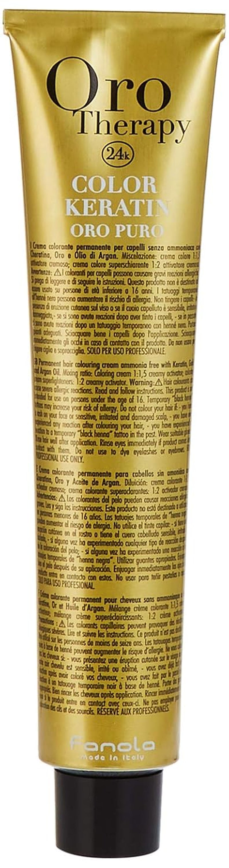 Fanola Oro Therapy Color Keratin 5.0 100ml Hårfärgning Naty Shop 11 Super Blond Platinum