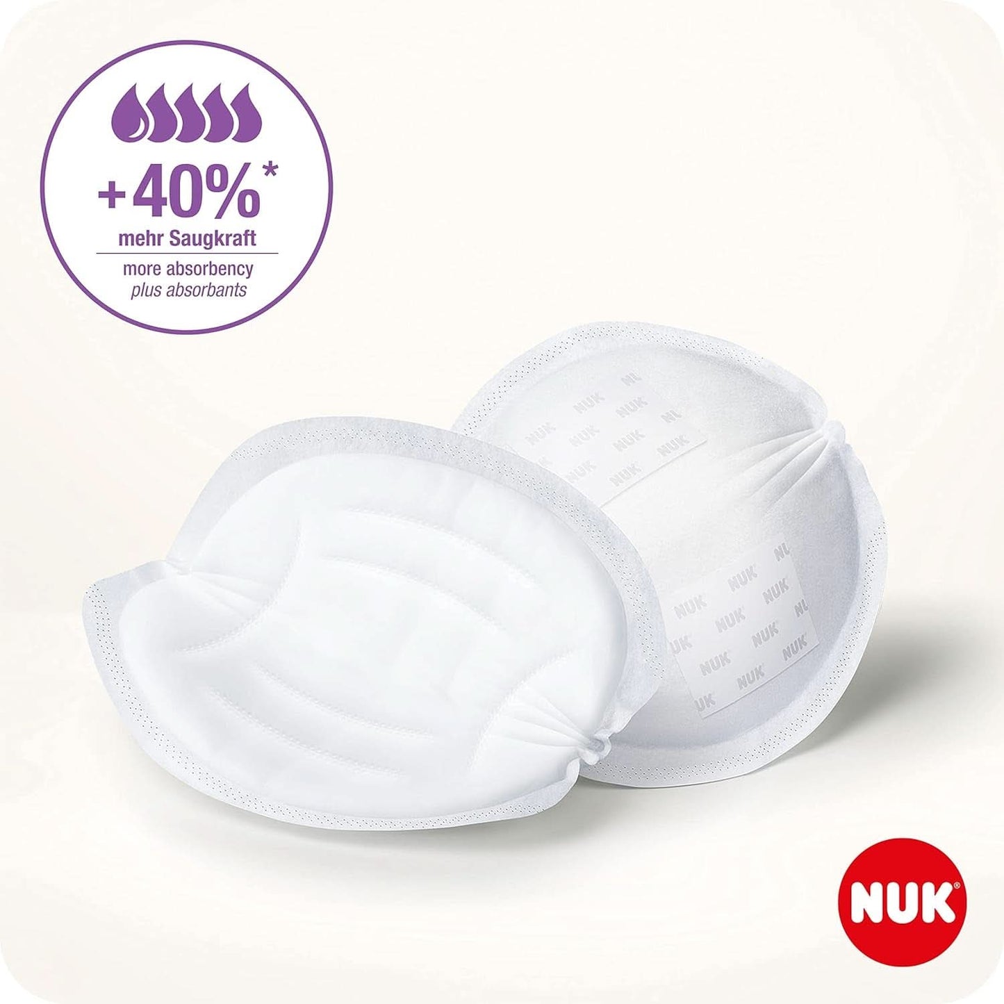 NUK Högpresterande Einweg-Stilleinlagen Mit Sofort-Saugvlies | Einlagen Zum Stillen | Einzelverpackung | +40 % mer sugkraft | 60 Stück Barnmat och amningstillbehör Naty Shop