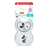 NUK Perfect Match luftnappar för spädbarn | 6-18 månader | Ortodontiska nappar som främjar luftcirkulationen och förhindrar utslag orsakade av saliv | 95 % acceptans av spädbarn** | Disney Musse Pigg | Paket om 2