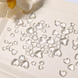 3D Heart Nail Art Charms,320 Stück Niedliche Klar Acryl Herz Nail Charms, Flatback Heart Nagel Strasssteine ​​4Mm 6Mm 8Mm Harz Nagelkunst Dekorationen for Frauen Mädchen DIY Maniküre Zubehör(4Mm 6Mm 8Mm)