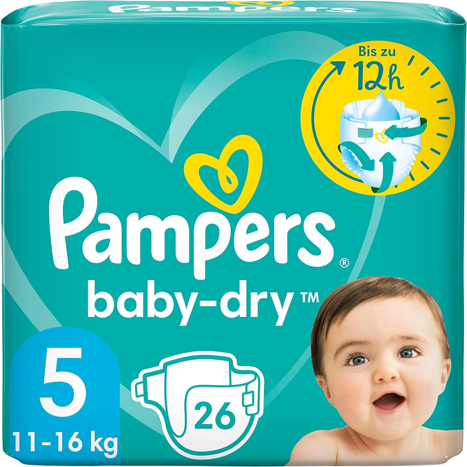 Blöjor Pampers 81657566 Baby-Dry Byxor, vit