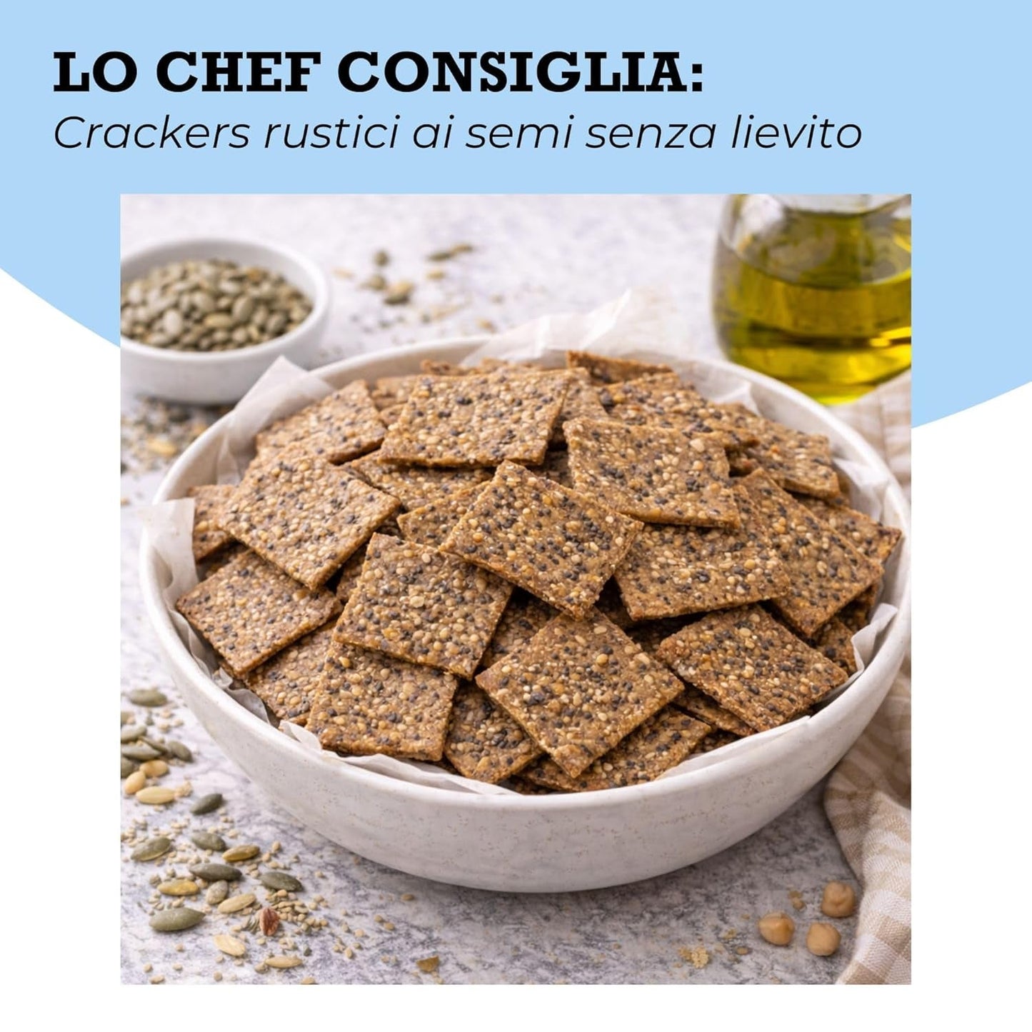 Ekologisk Omega Seed Mix 3 kg (blandning av pumpa, solros och linfrön), en blandning av 3 hela råa oljefrön, rika på protein, fibrer och omega-3 fettsyror