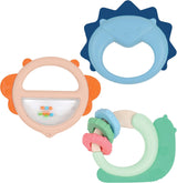 LUDI - Planet Bell - Babyleksak - Från 3 månader - Levande färger, olika texturer och originalform - Främjar finmotorik och fingerfärdighet Bebe Naty Shop Trio Bell Toy