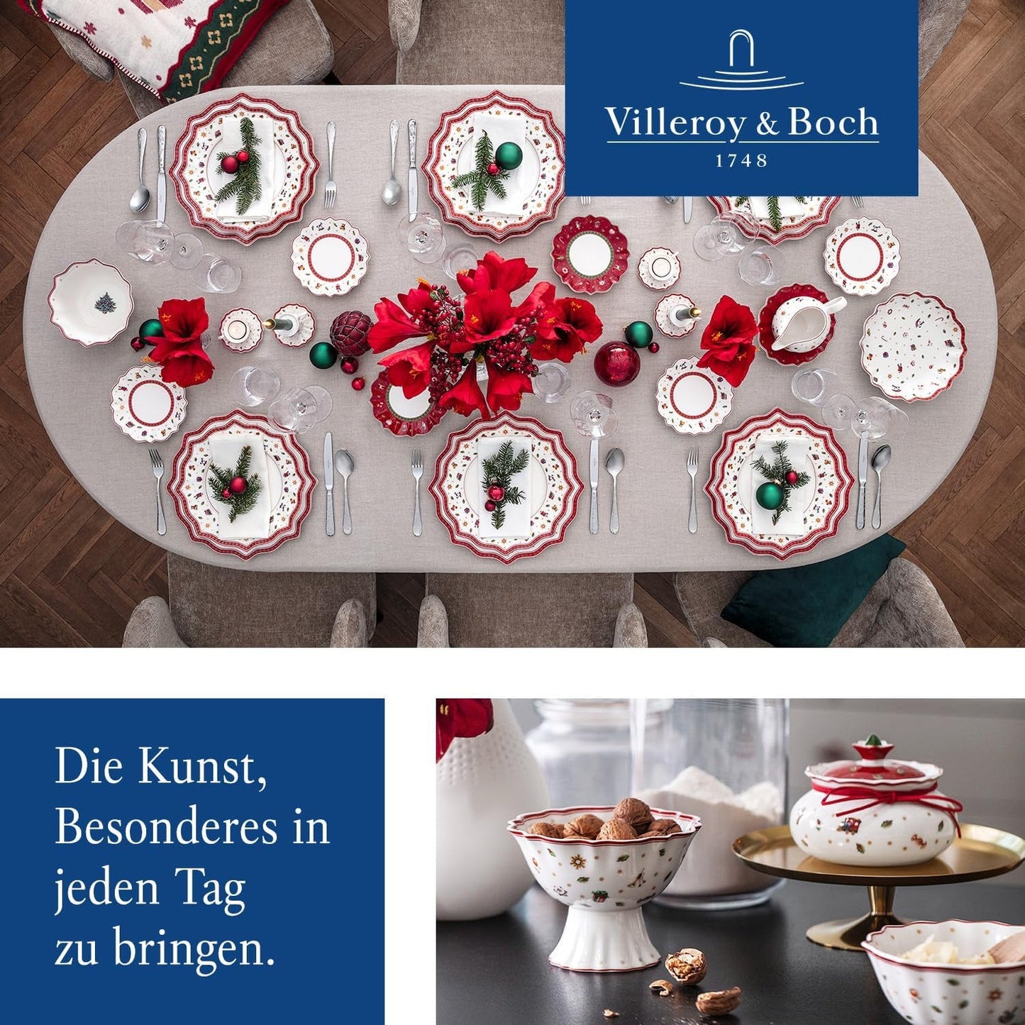 Villeroy & Boch Toys Delight Royal Classic-hylla, dekorativt visningsställ för kakor, bakverk och små tårtbitar, premiumporslin, vit