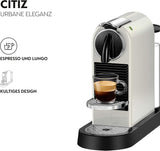 Nespresso EN167.W Citiz kapselespressomaskin, högtryckspump och idealisk temperaturkontroll, utan Aeroccino (mjölkskummare), energisparfunktion, 1260 W, gräddvit, 37,4 x 11,9 x 25,5 cm