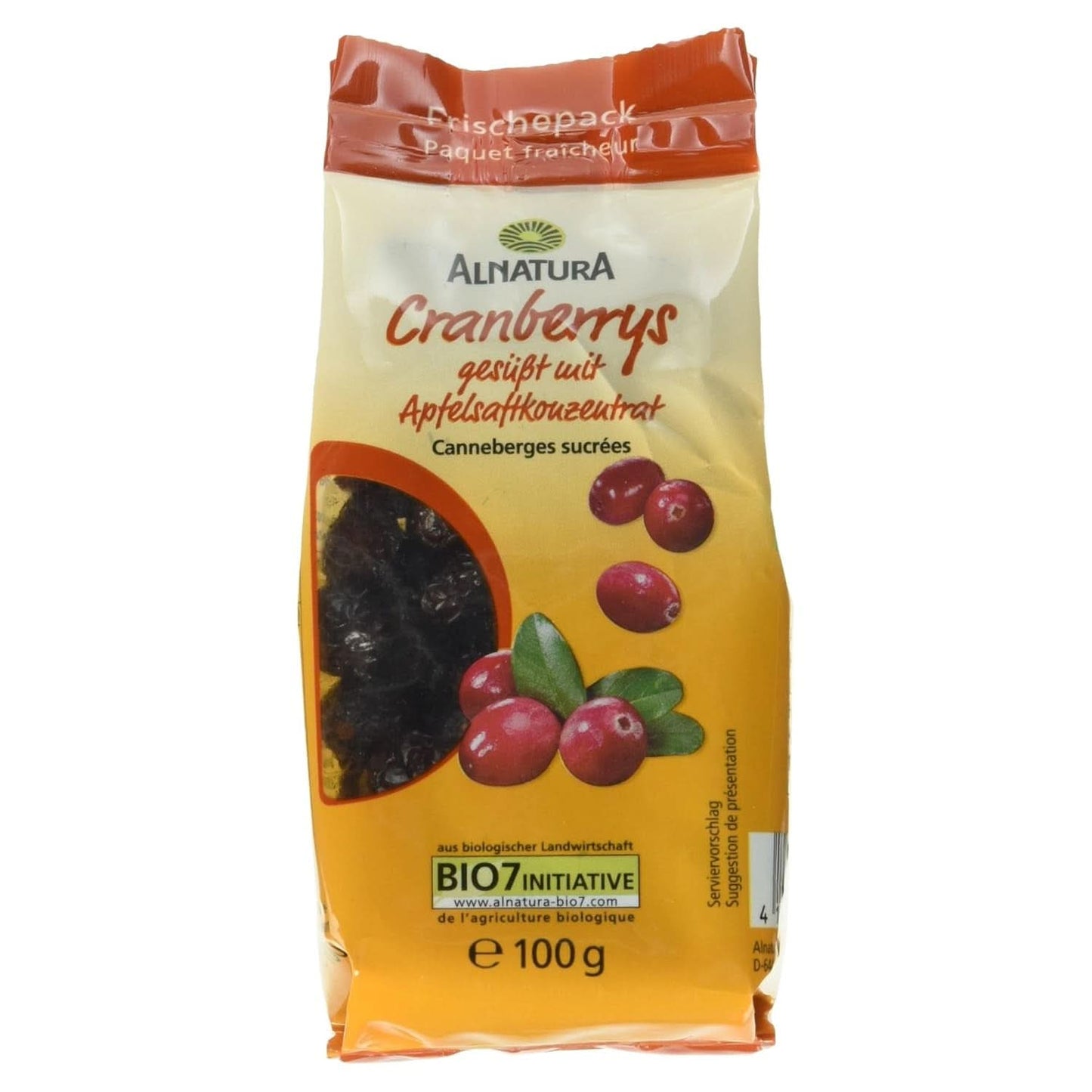 Ekologiska tranbär, 100 gram Naty Shop uttorkade produkter