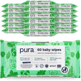 Miljövänliga engångsservetter för känslig babyhud 70 våtservetter (1 förpackning) 99 % vatten 100 % plastfri för känslig hud Eksembenägen nyfödd biologiskt nedbrytbar vegan