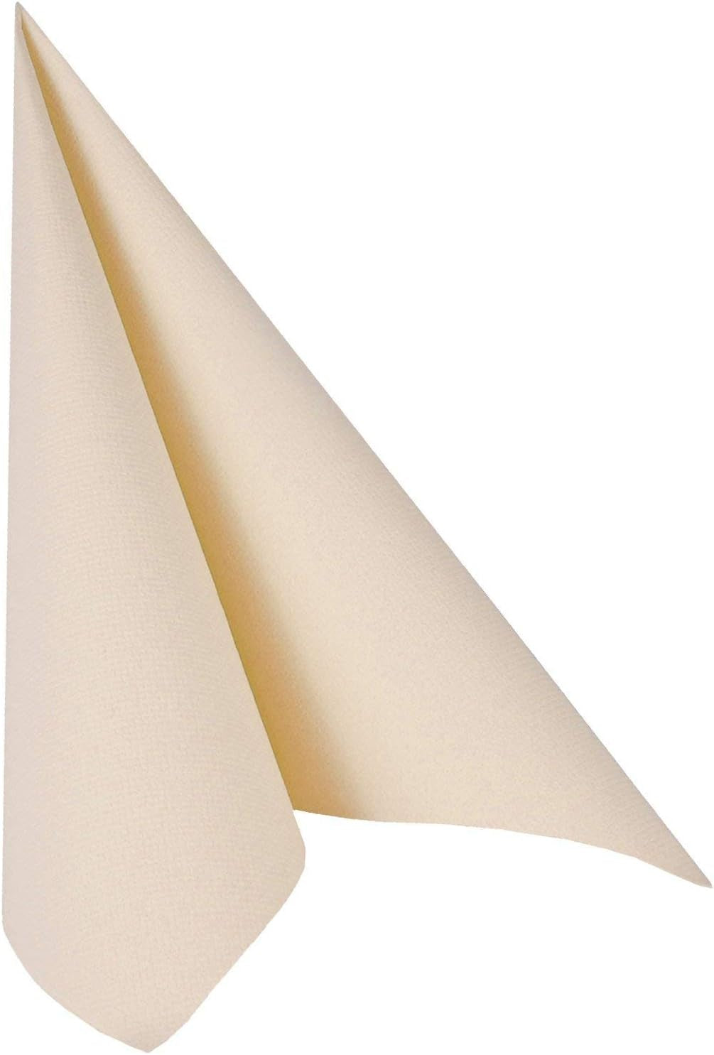 Papstar Servetter, Champagne Royal Collection 1/4-faldiga vävnadsservetter, Storlek 40 X 40 Cm, 1 X 50-pack, Champagne / Kräm