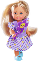 Simba Evi Love Flowers Assorted 2 Variationer Endast EN artikel skickas docka i en söt blommig klänning med blomma 12 cm Play Doll Ålder 3+