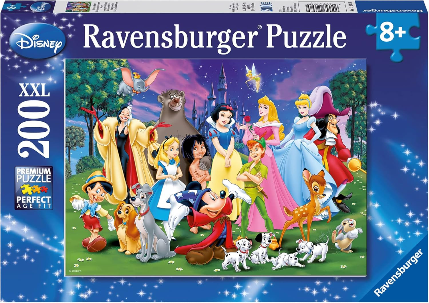 Ravensburger-pussel för barn - 12698 Disney-favoriter - Disney-pussel för barn över 8 år, med 200 bitar i XXL-format Pussel Naty Shop Standardtitel