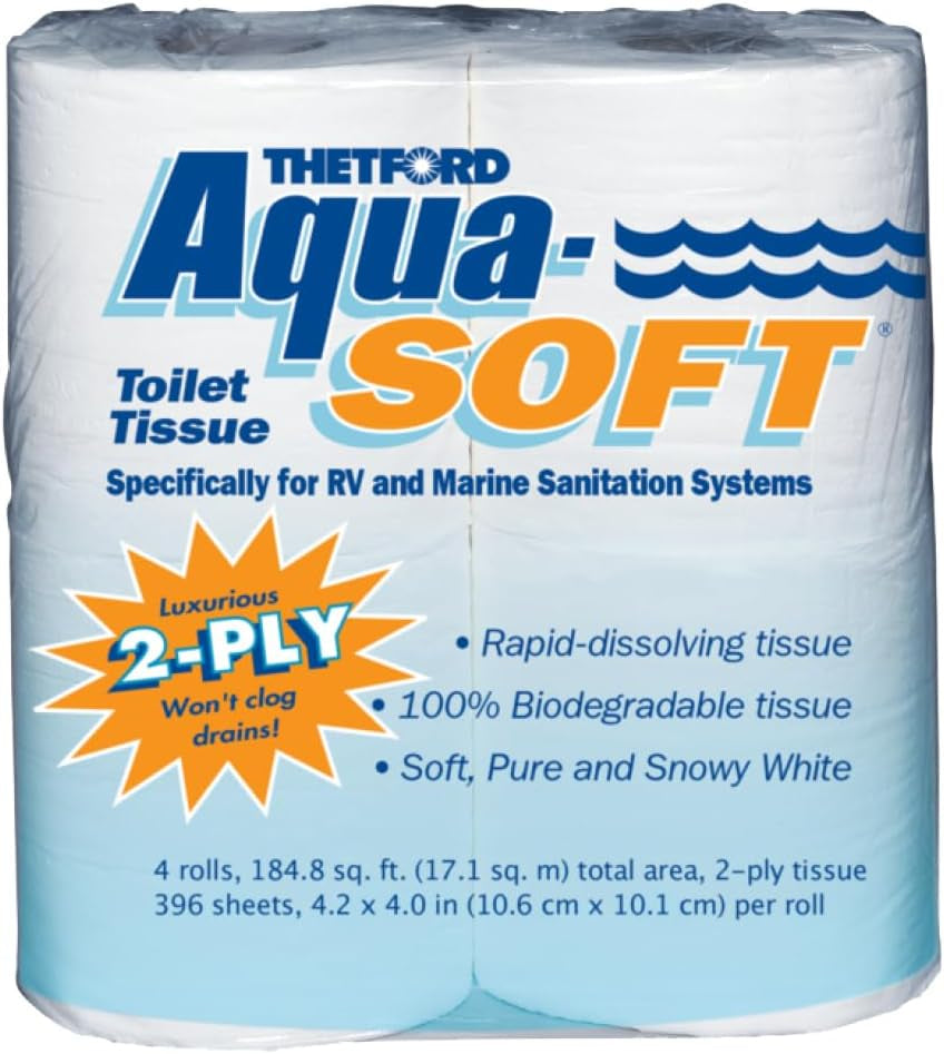 03300 Aqua-Soft toalettpapper, 2 lager, 4 rullar