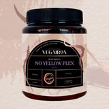 VEGAIROA - No Yellow Plex Mask - Neutraliserande mask för gula och orange toner - Fuktgivande vård - Violett pigment - Professionell vegansk hårprodukt - 1000 g Naty Shop hårmask