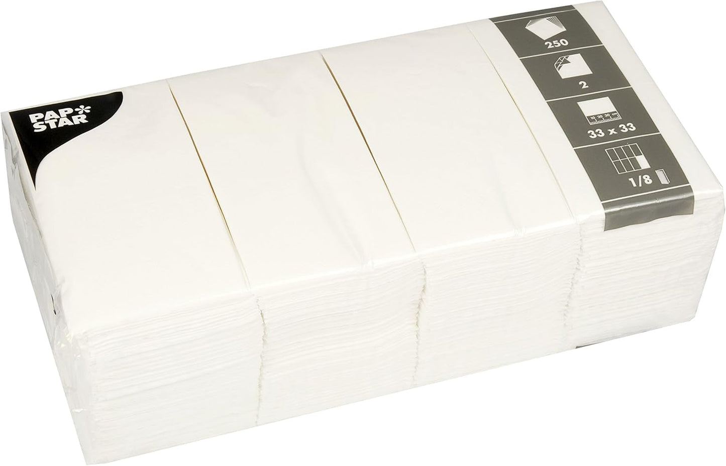 PAPSTAR 82552 PAPSTAR Serv. Vit 1/8-faldig