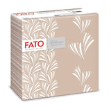 Fato - Torra pappersservetter, airlaid, textileffekt, paket med 50 servetter, 40X40 vikta i 4-format, Tropicana Decor