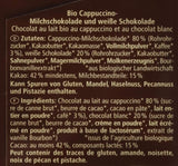 Ekologisk choklad fylld med cappuccino, 100g