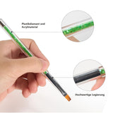 8 Stück Nagel Pinsel, Nagelkunstpinsel Pinsel Set, Pinsel Für Nägel Mit Doppelkopf Nail Art Pinsel Set Dotting Pen And Gel Borste för naglar Präzise Pinsel Für Nageldesign Und Verzierungen