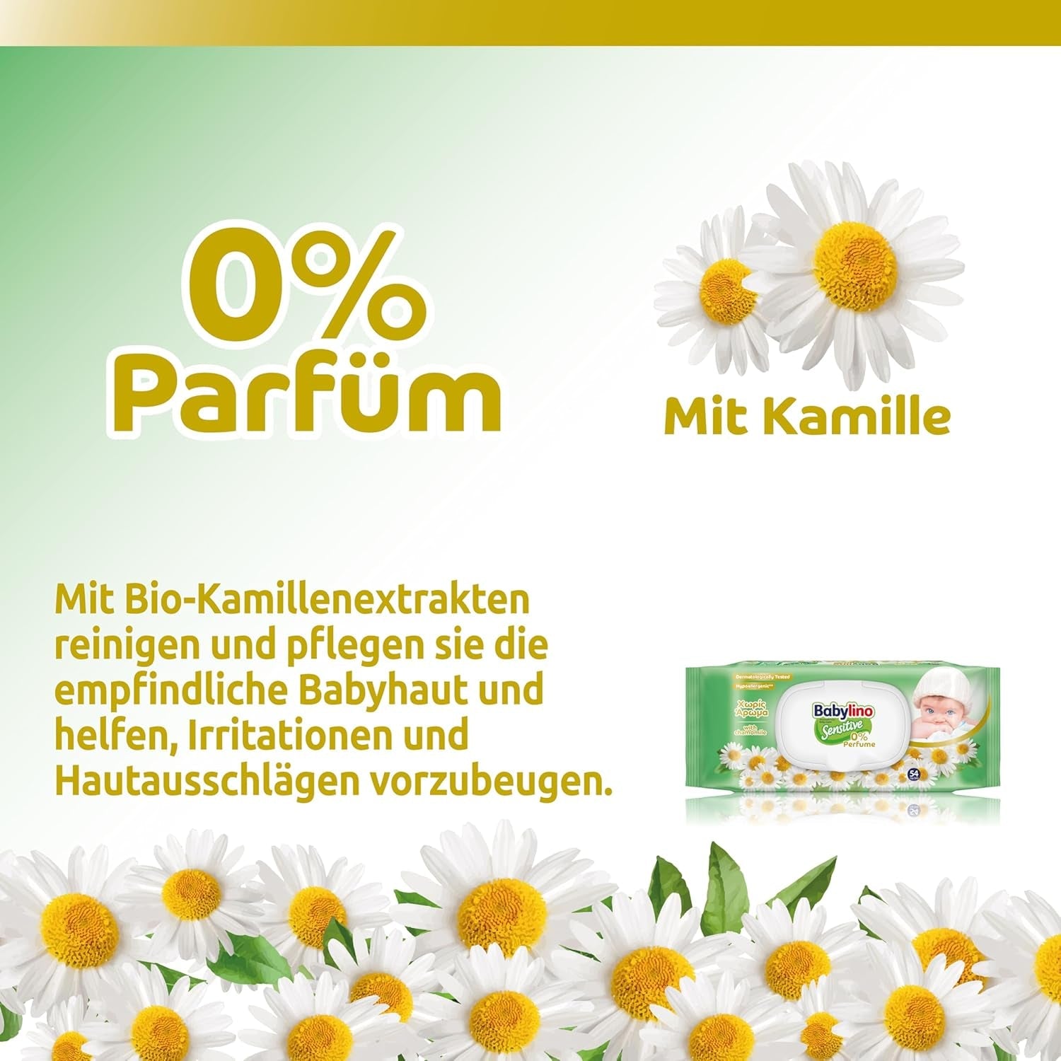 Känsliga babyservetter, 0 % doft, 98 % naturlig formel som återställer hudens pH-balans, friskhetstätning, 54 våtservetter