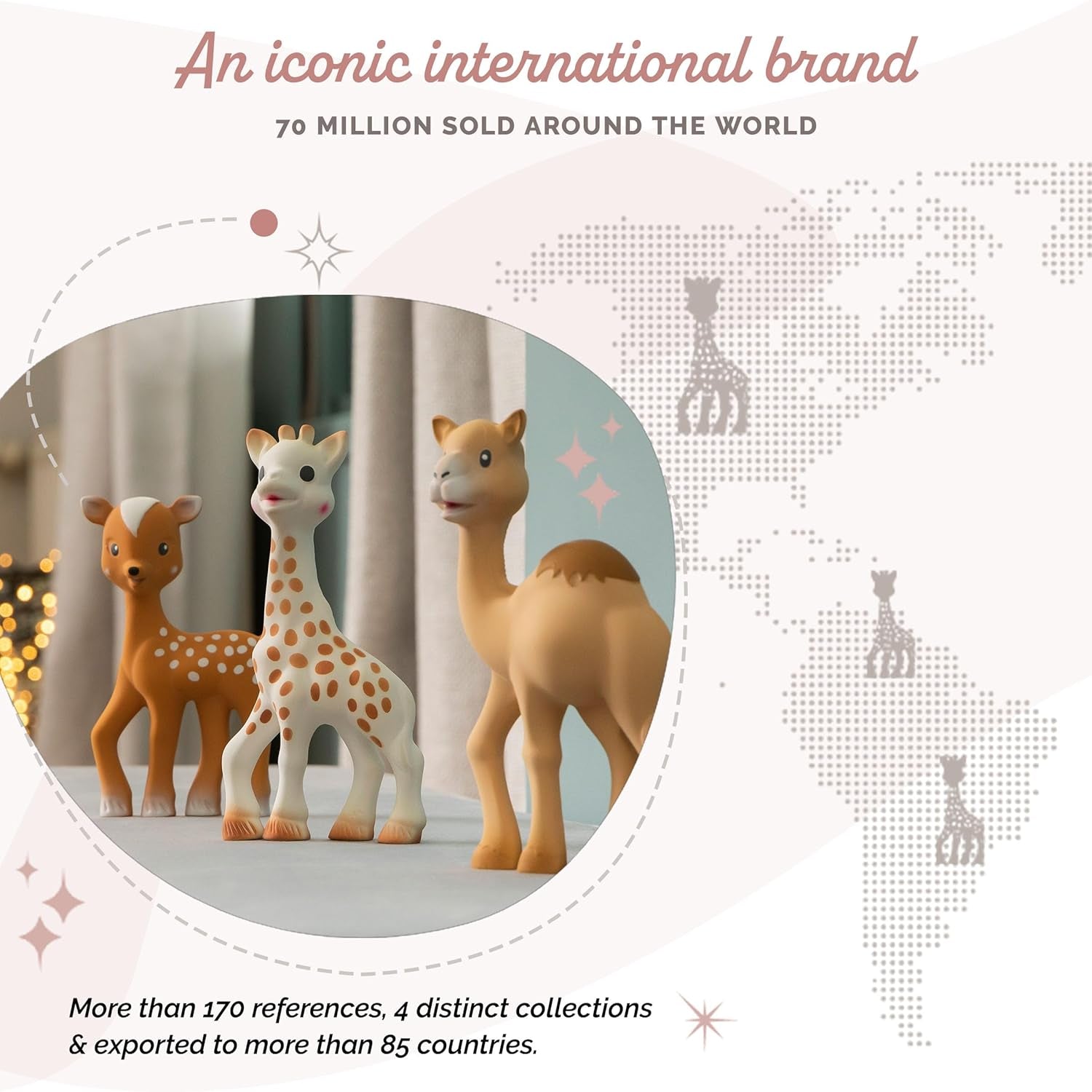 Sophie La Girafe Fanfan hjorten, plast, 616341, brun