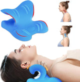 Neck Stretcher 2.0, Cloudy Neck Lefaya Neck Stretcher Ortopediskt test Vinnare Neck Stretcher för att lindra nacksmärta Premium Nack Puckel Nacke Moln korrigerar hållning (blå) Cervikala ortopediska kuddar Naty Shop Standardtitel