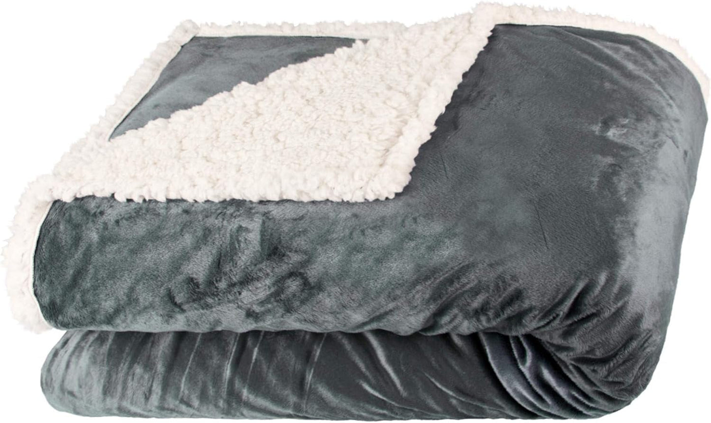 Aqua-Textil Fluffig kramfilt 150 X 200 Cm Grå Vit Melange Plysch TV-filt Överkast Sherpa Fleece Oeko-Tex Ottawa Sängar och filtar Besuche den aqua-textil-Store Grå Vit Nicki Bekväm filt 150 X 200 Cm