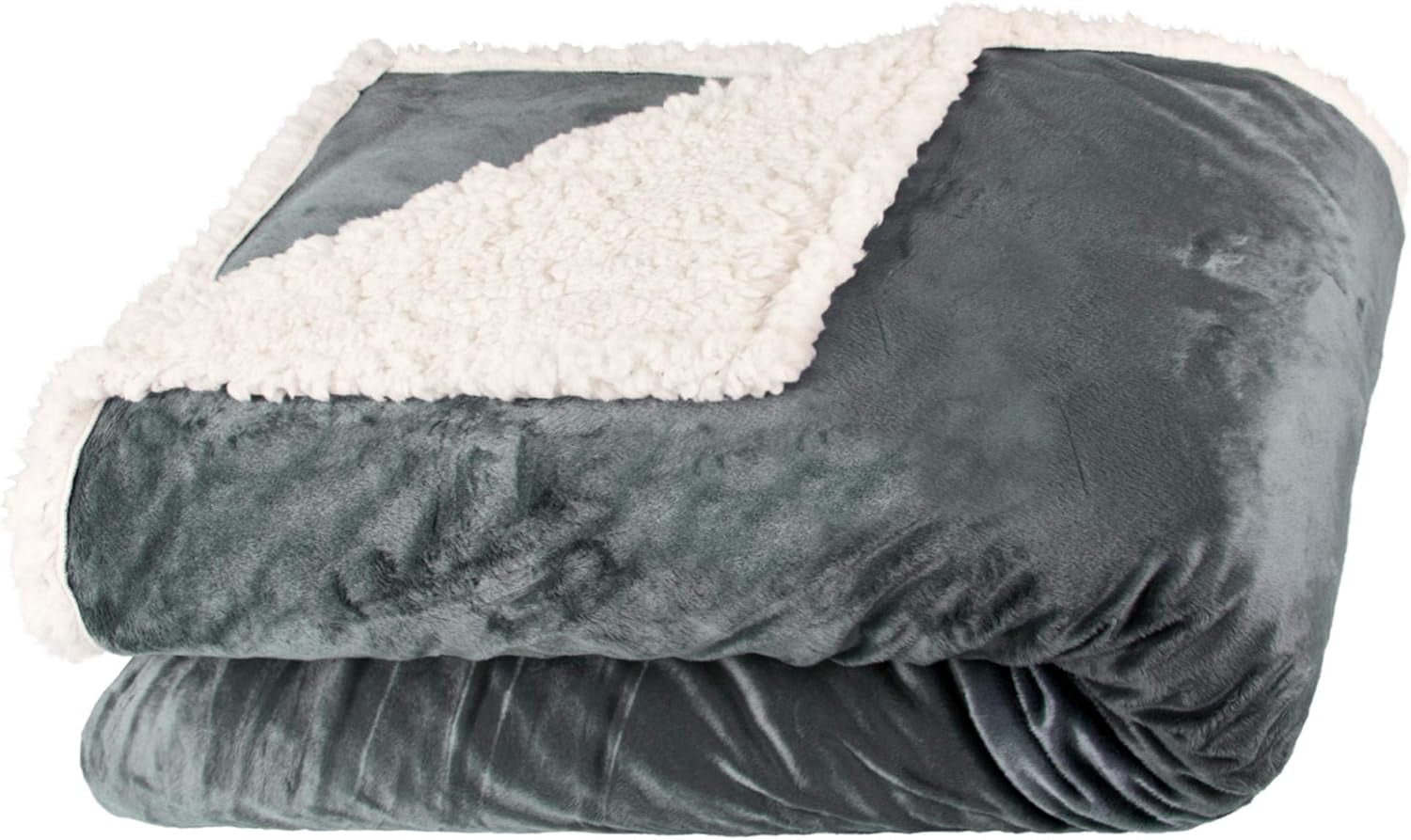 Aqua-Textil Fluffig kramfilt 150 X 200 Cm Grå Vit Melange Plysch TV-filt Överkast Sherpa Fleece Oeko-Tex Ottawa Sängar och filtar Besuche den aqua-textil-Store Grå Vit Nicki Bekväm filt 150 X 200 Cm