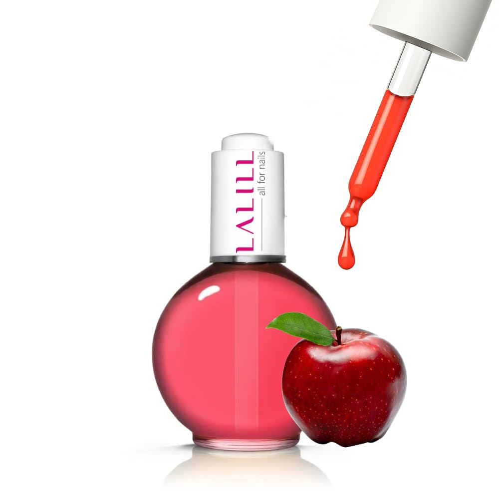 LALILL Nagelbandsolja 75Ml - Himbeere Nagelpflegeöl - Nagelöl Pflege Für Nägel Nagelhaut - SPA Maniküre Nageldesign Hände - Vegansk - Med pipett