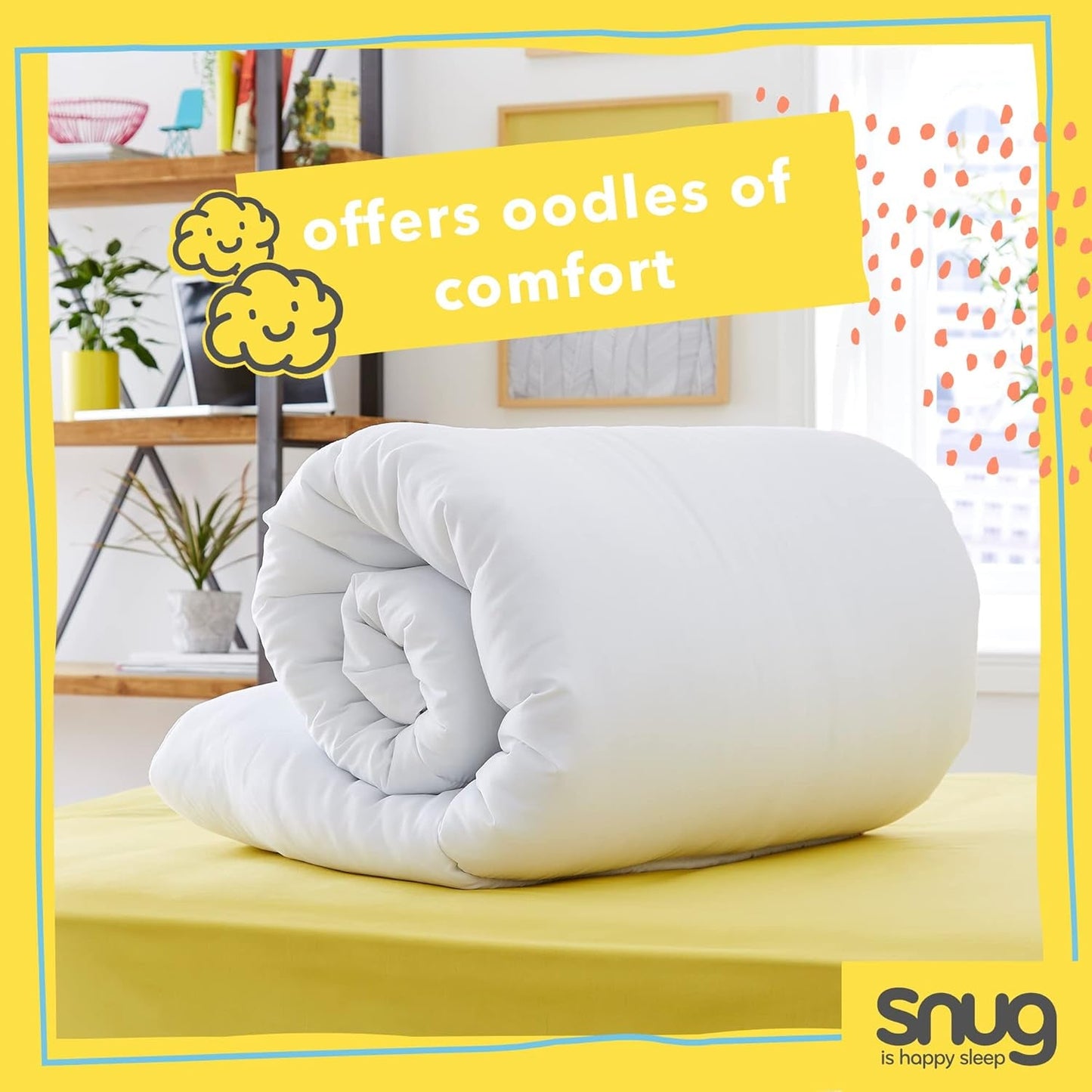 Just Right Snug Duvet, 10,5 tog, hålfiber, vit, dubbelsäng Täcken och täcken Naty Shop
