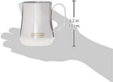 De'Longhi Milk Pitcher DLSC060, mjölkkanna för manuell skumning, ergonomiskt handtag, kapacitet 350 ml, rostfritt stål