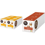 Latte Macchiato | 96 Kaffeekapseln & Latte Macchiato Caramel | 48 Kaffeekapseln | Arabica Robusta Blandning | Feines Caramell Aroma och leckerer Milchschaum